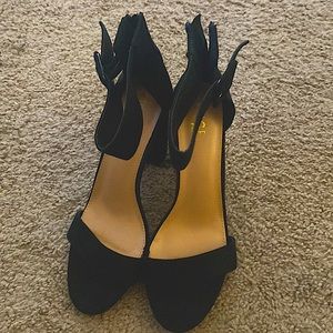 Black Ankle Strap Heels